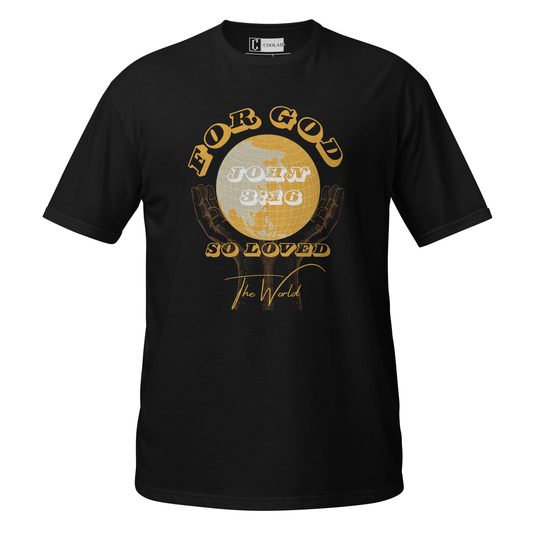 'For God So Loved The World' Tee - Black