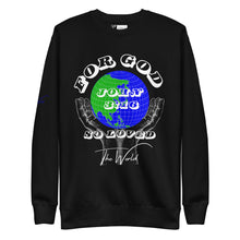 Load image into Gallery viewer, &#39;For God So Loved The World&#39; Sweatshirt - Black
