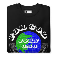 Load image into Gallery viewer, &#39;For God So Loved The World&#39; Sweatshirt - Black
