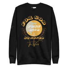 Load image into Gallery viewer, &#39;For God So Loved The World&#39; Sweatshirt - Black
